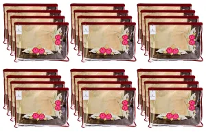 Kuber Industries Non Woven 24 Pieces Single Packing Saree Cover Set (Maroon)-KUBMART2823