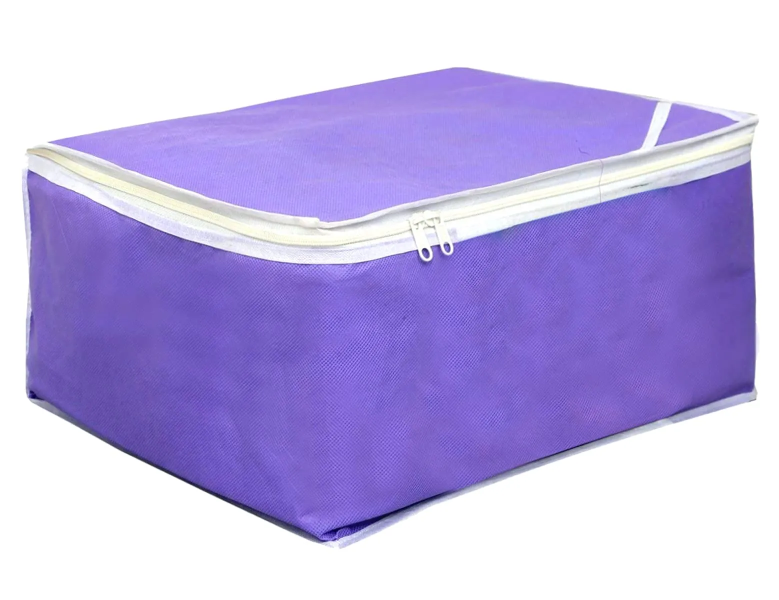 Kuber Industries Non Woven Petticoat Cover Wardrobe Organiser Clothes Storage Bag-Pack of 3 (Purple)-HS_38_KUBMART21679