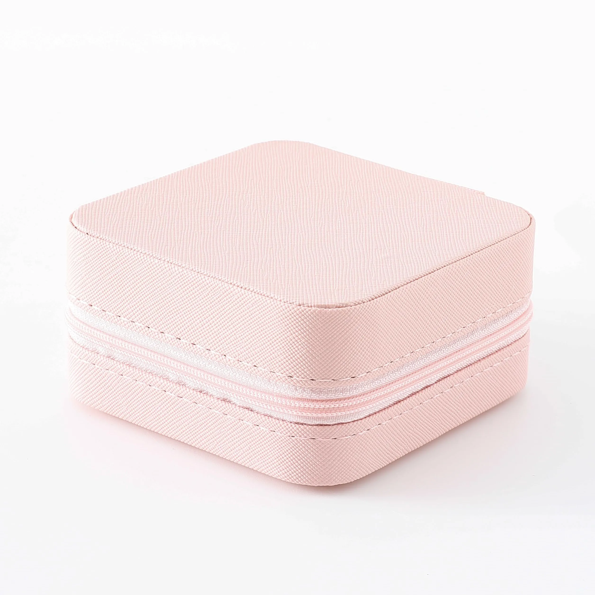 Kuber Industries Pack of 3 Mini Jewelry Box | Travel Jewellery Organizer Storage Box | Portable Case for Rings Earrings| Portable Jewelry Organizer | Proposal Gifts for Women Girl |YXX-024 | Pink