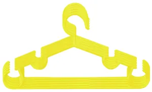 Kuber Industries Plastic 5 Pieces Baby Hanger Set for Wardrobe (Yellow) - CTKTC039142