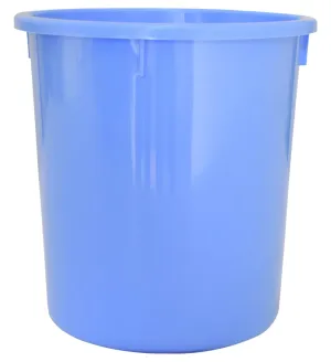 Kuber Industries Plastic Open Dustbin, Trash Bin, Garbage Bin, Waste Bin, 5Ltr. (Blue)-47KM01038