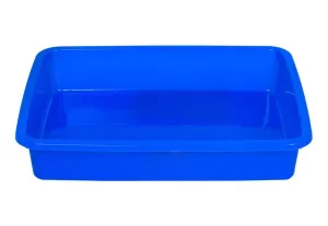 Kuber Industries Plastic Small Size Stationary Office Tray, File Tray, Document Tray, Paper Tray A4 Documents/Papers/Letters/folders Holder Desk Organizer (Blue) CTKTC034788