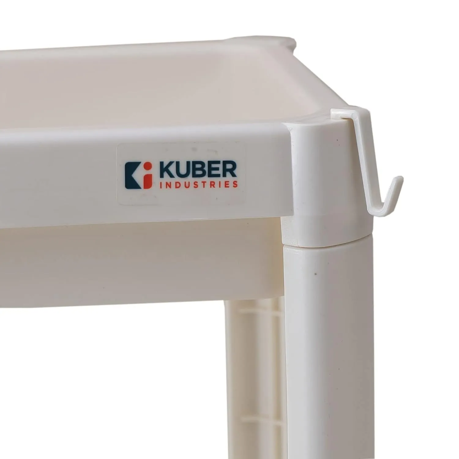 Kuber Industries PP Storage Shelf - 1734-Pack of 5-White