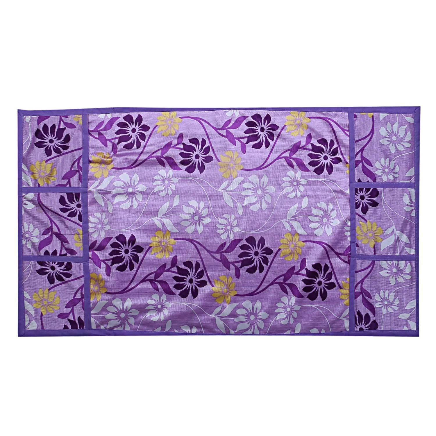 Kuber Industries PVC 3 Pieces Fridge Mats, 1 Piece Handle Cover and 1 Piece Fridge Top Cover (Purple)-CTKTC14572