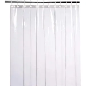 Kuber Industries PVC Transparent 0.30 MM AC Door Curtain(Width -54 Inches X Height -84 Inches) 7 Feet - CTKTC040566