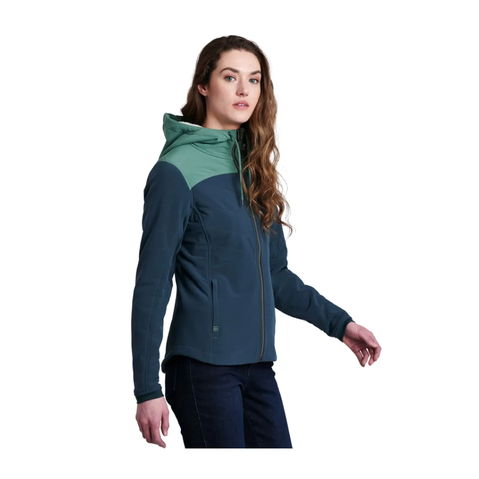 Kuhl Aero Fleece Hoody (Women) - Wildwood/Evergreen