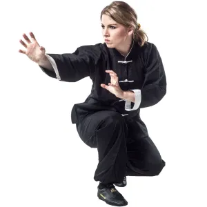 Kung Fu Uniform with White Cuffs