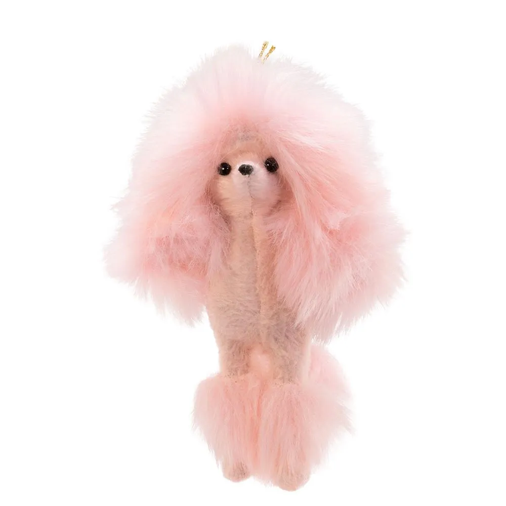 Kurt Adler Plush Pink Poodle Ornament,