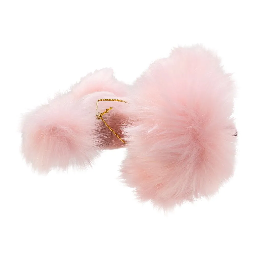 Kurt Adler Plush Pink Poodle Ornament,