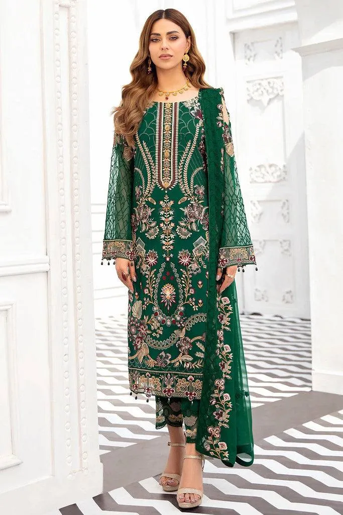 Kurta Set with Heavy Green Embroidery