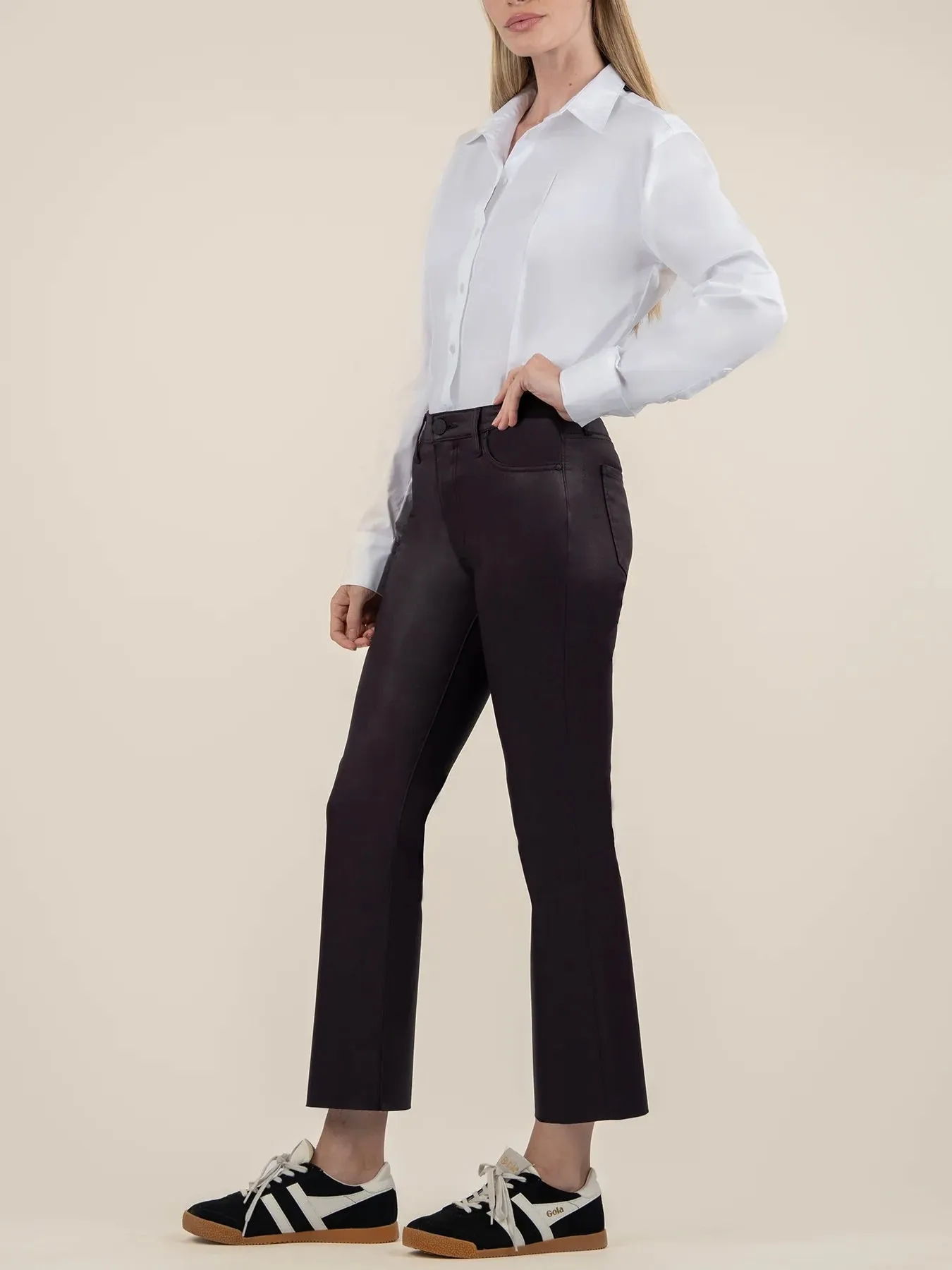 Kut Jeans : Kelsey Coated High Rise