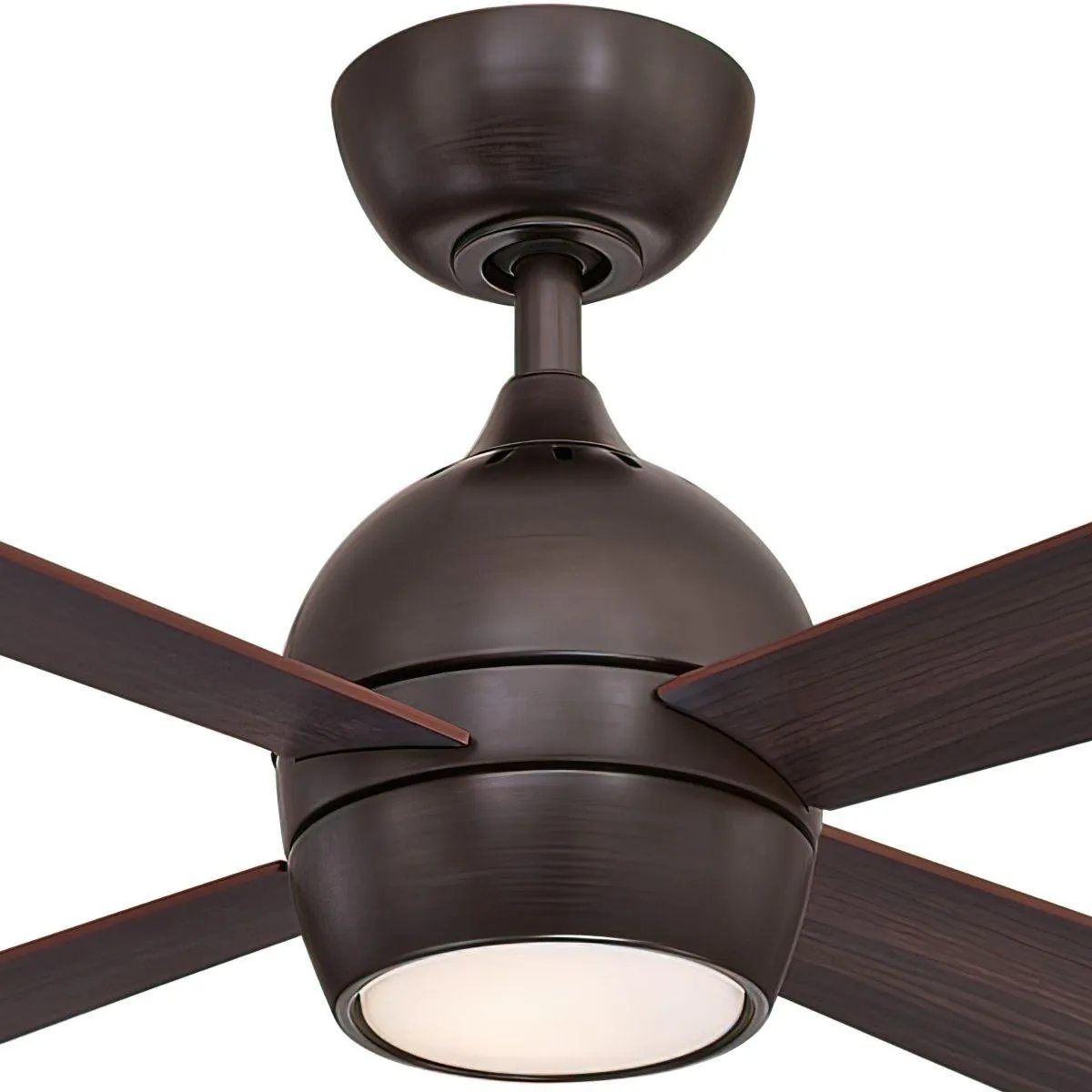 Kwad 44 Inch Dark Bronze Modern LED Ceiling Fan with Remote