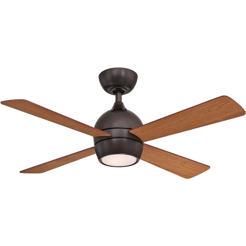 Kwad 44 Inch Dark Bronze Modern LED Ceiling Fan with Remote