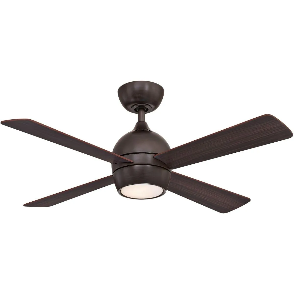 Kwad 44 Inch Dark Bronze Modern LED Ceiling Fan with Remote