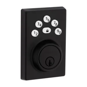 Kwikset Powerbolt Matte Black Zinc Electronic Deadbolt