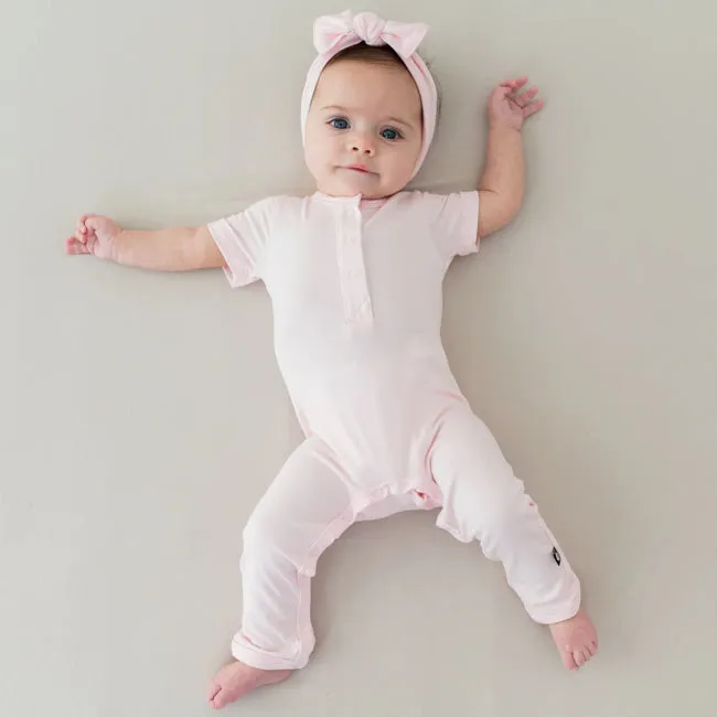 Kyte Baby Short Sleeve Romper in Sakura