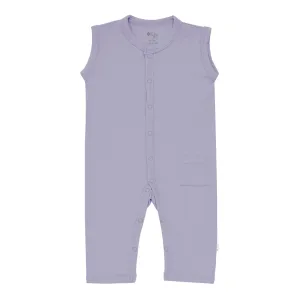 Kyte Baby Sleeveless Snap Romper in Taro