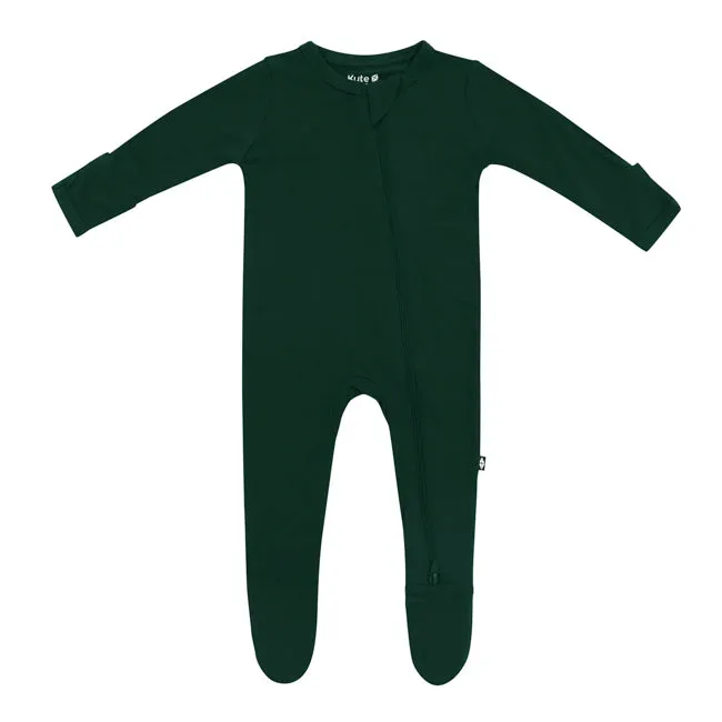 Kyte Baby Zippered Footie in Evergreen