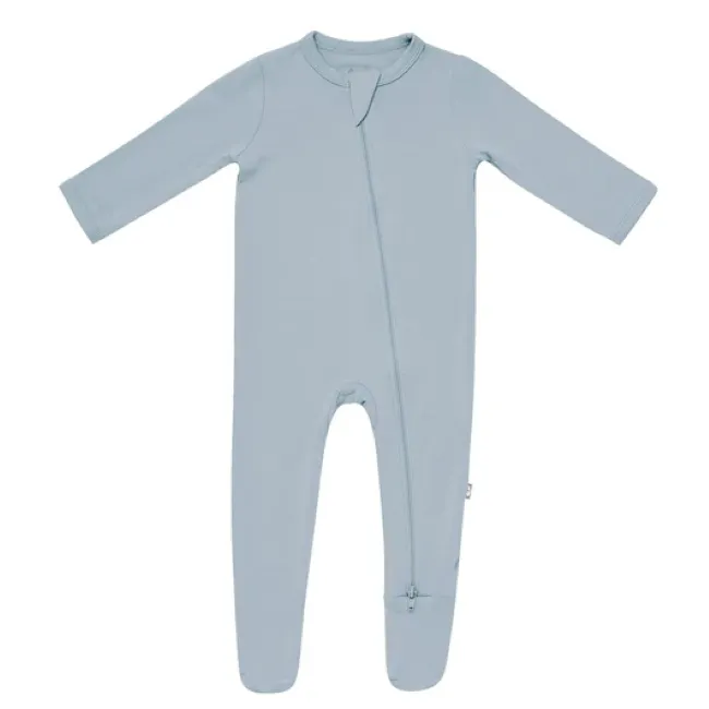 Kyte Baby Zippered Footie in Fog