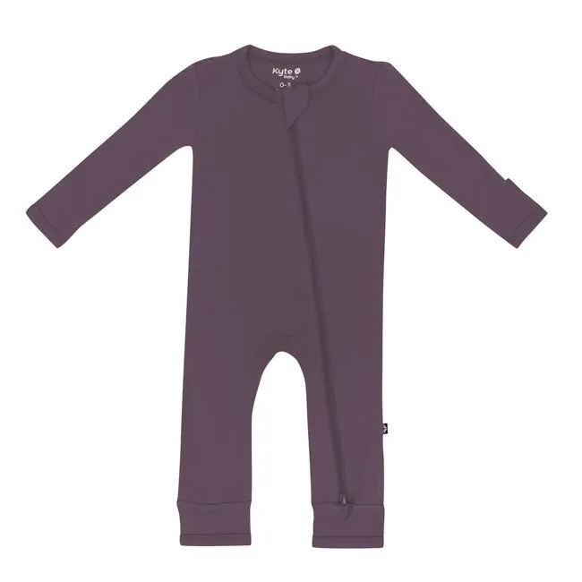 Kyte Baby Zippered Romper in Currant