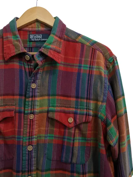 [L] Polo Ralph Lauren Heavyweight Plaid Shirt