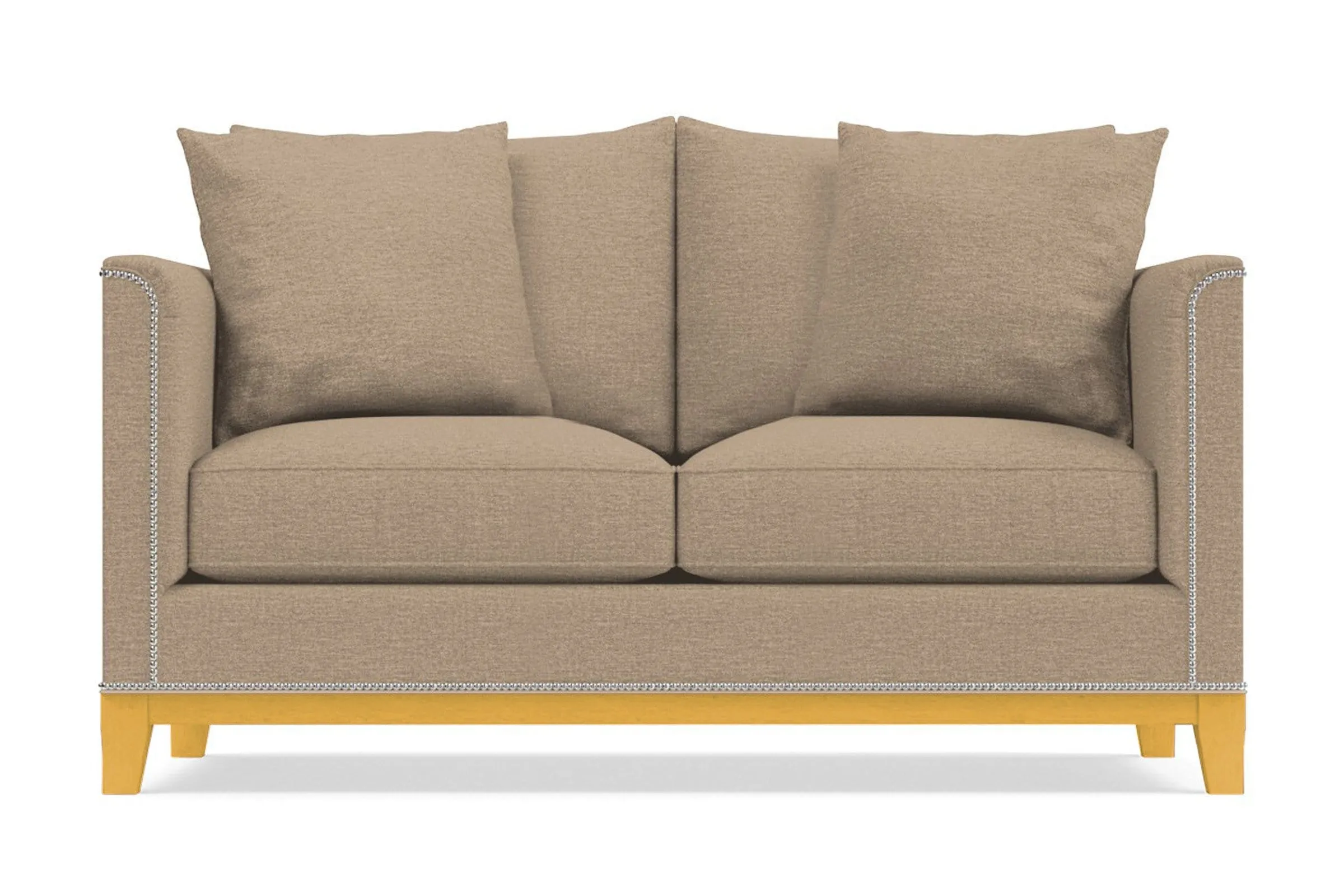 La Brea Apartment Size Sleeper Sofa Bed :: Leg Finish: Natural / Sleeper Option: Memory Foam Mattress