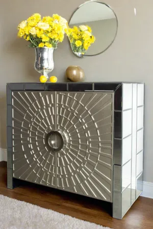 La Croisette Mirrored Accent Cabinet