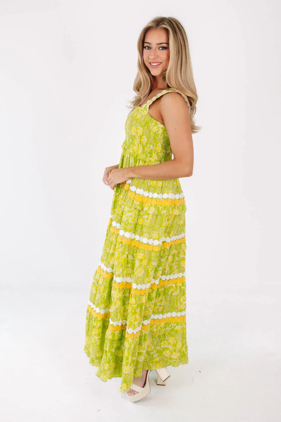 La Duni Maxi Dress - Lime