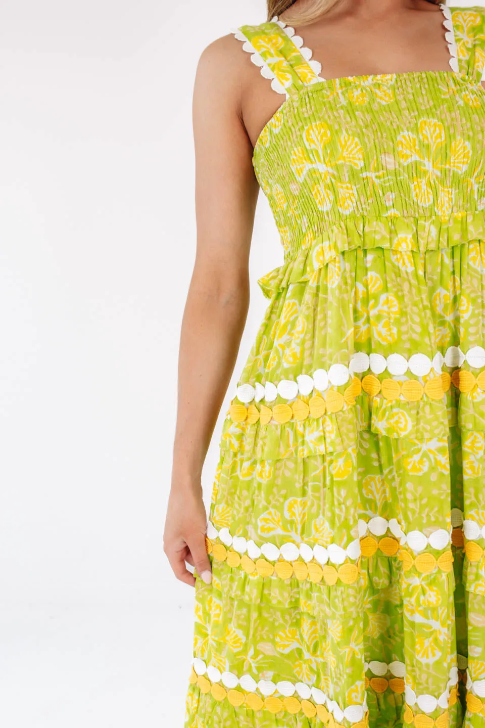 La Duni Maxi Dress - Lime