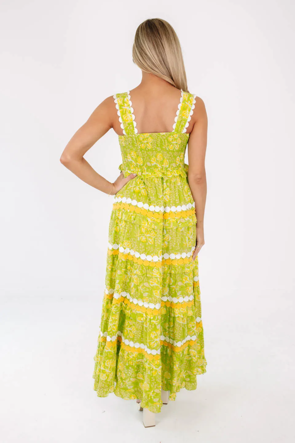 La Duni Maxi Dress - Lime