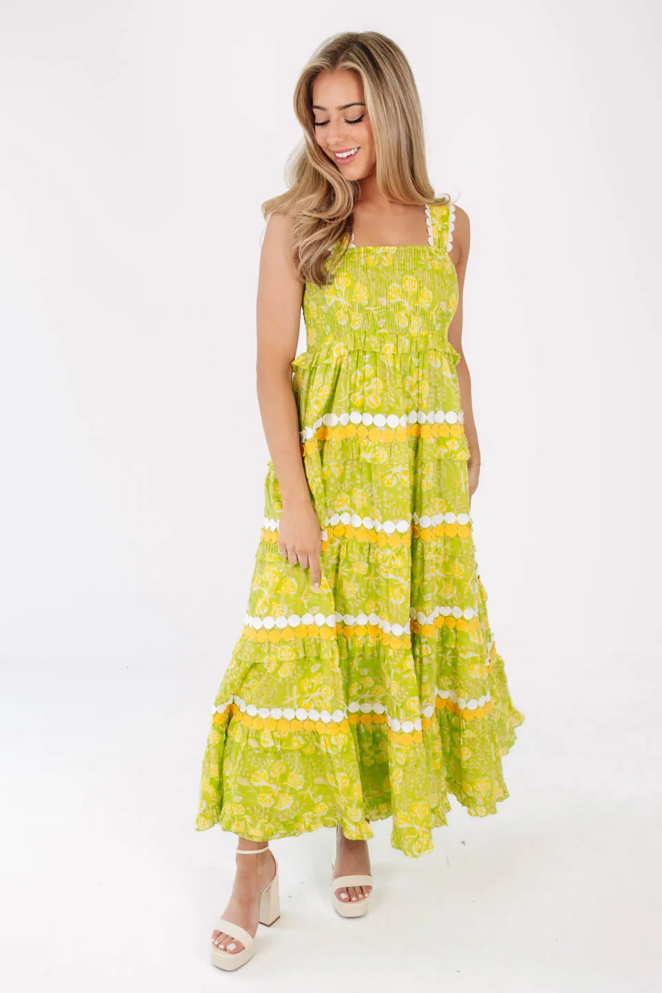 La Duni Maxi Dress - Lime