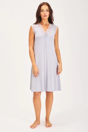 La Femme Modal Sleeveless Nightie Dapple