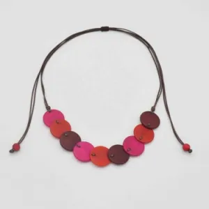 La Tagua Manufactura Red Luisa Necklace