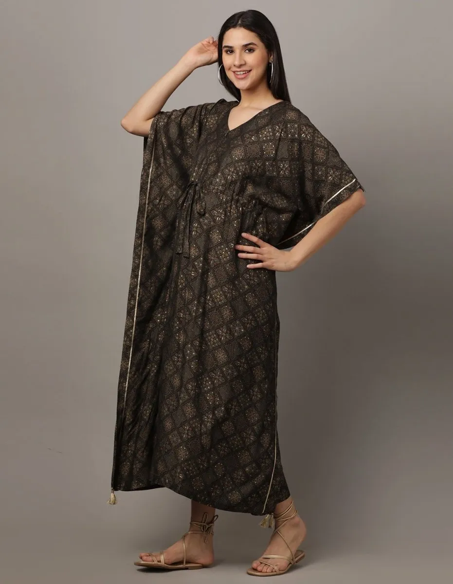 Laal Ishq Maternity and Nursing Kaftan Dress