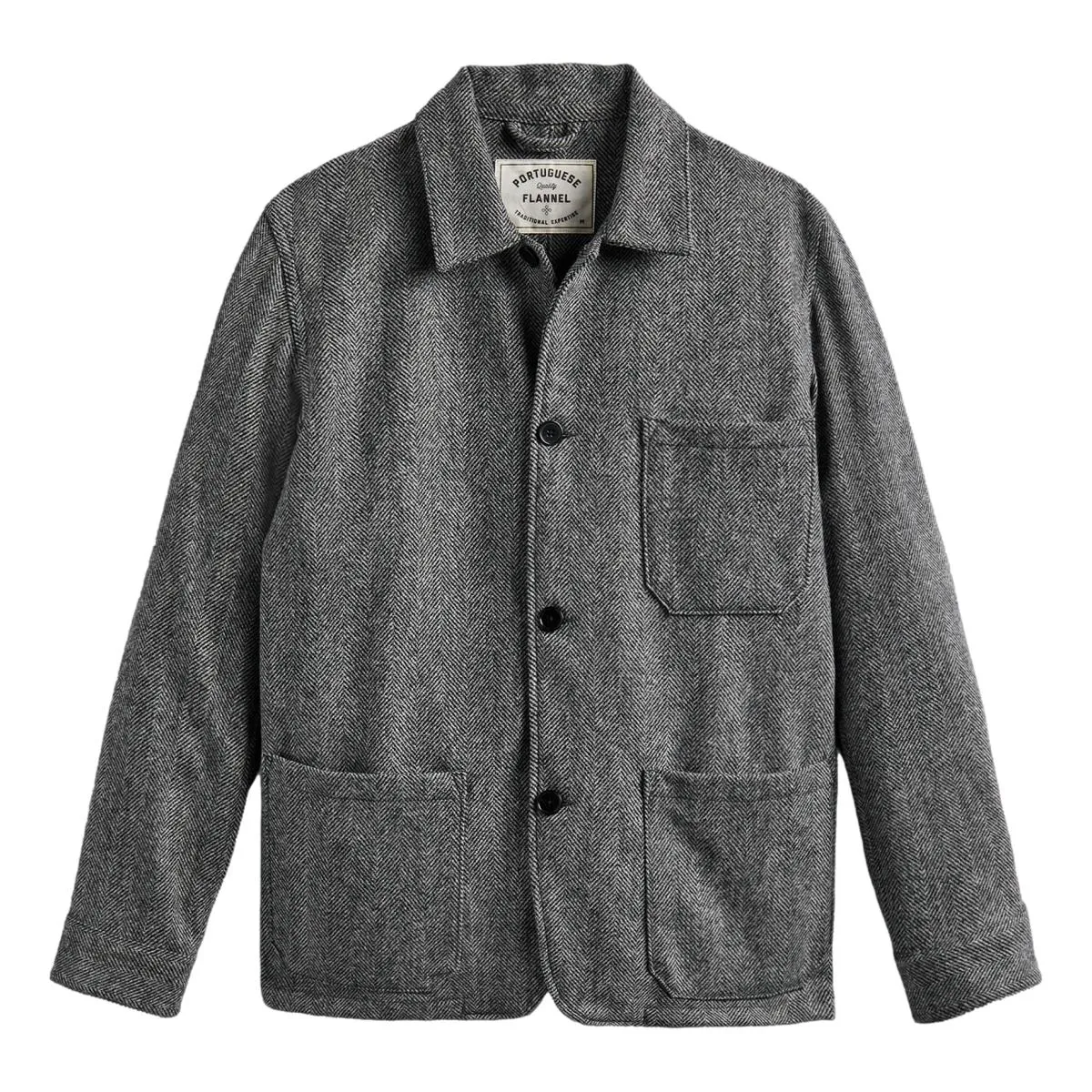 Labura Jacket Herringbone Wool Grey