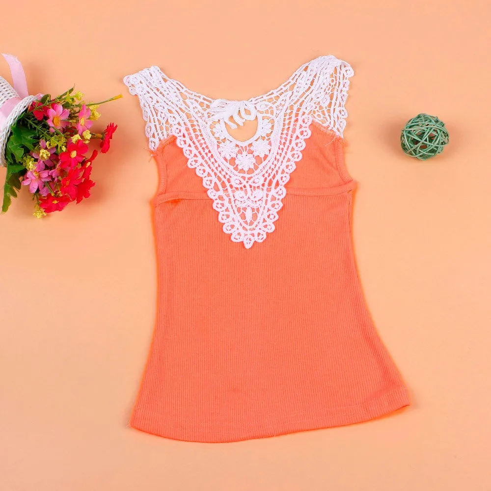 Lace Back Tank Top