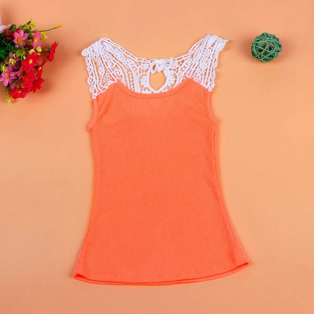 Lace Back Tank Top