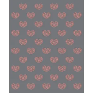 Lace Hearts Printed Backdrop