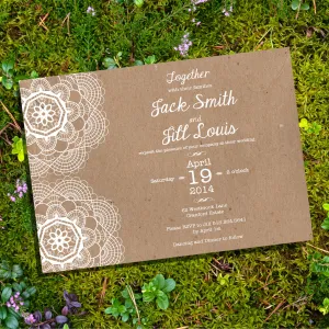 Lace Wedding Invitation