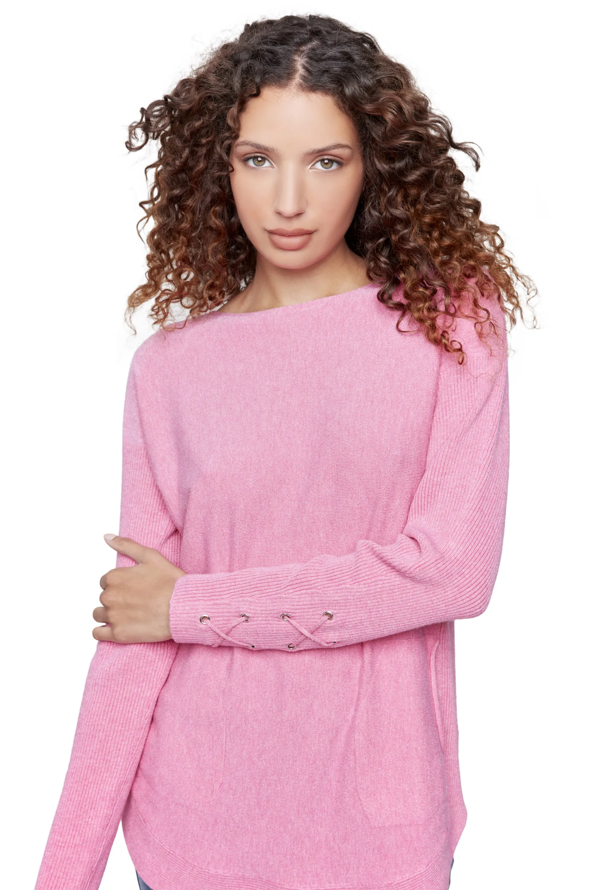 Laced Sleeve Sweater