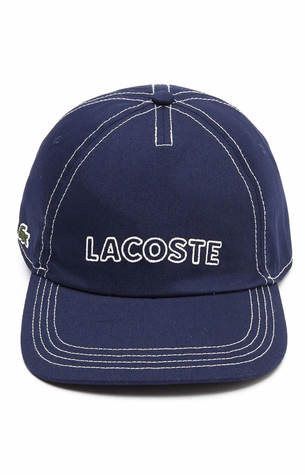 Lacoste Heritage Cotton Twill Cap - Navy Blue