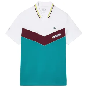 Lacoste Men's Medvedev Seamless Slimfit Polo - White/Multi