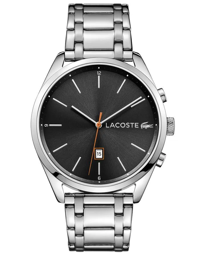 Lacoste Mens San Diego Watch - Stainless Steel - Bracelet - Grey Dial - Date