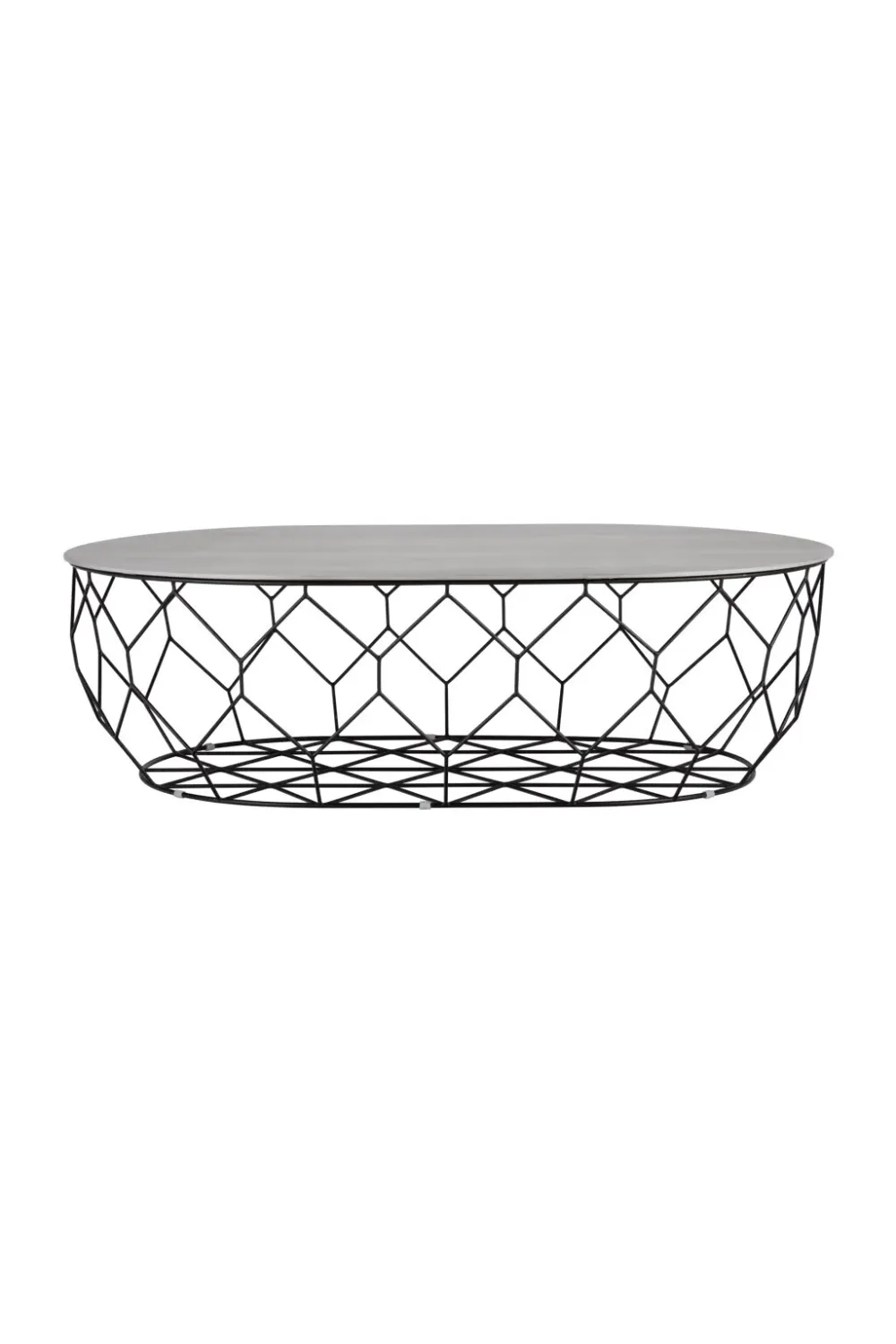 Lacquered Oak Oval Coffee Table | Bolia Comb Ellipse