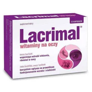 Lacrimal Vitamins Eye x 30 capsules, vitamins for eye health