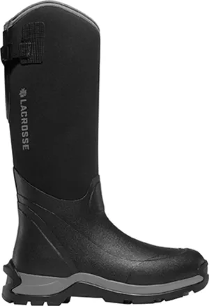 Lacrosse Alpha Thermal Mens Black Rubber 16in Fleece Snow Boots