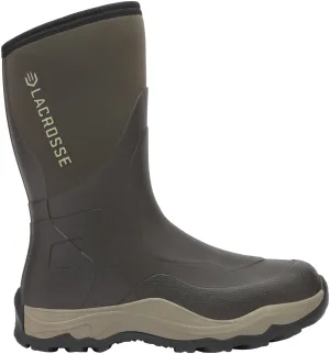 Lacrosse Mens Alpha Agility Field Brown Rubber Work Boots