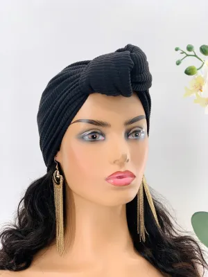 Lade Ribbed Pretied Knotted Turban