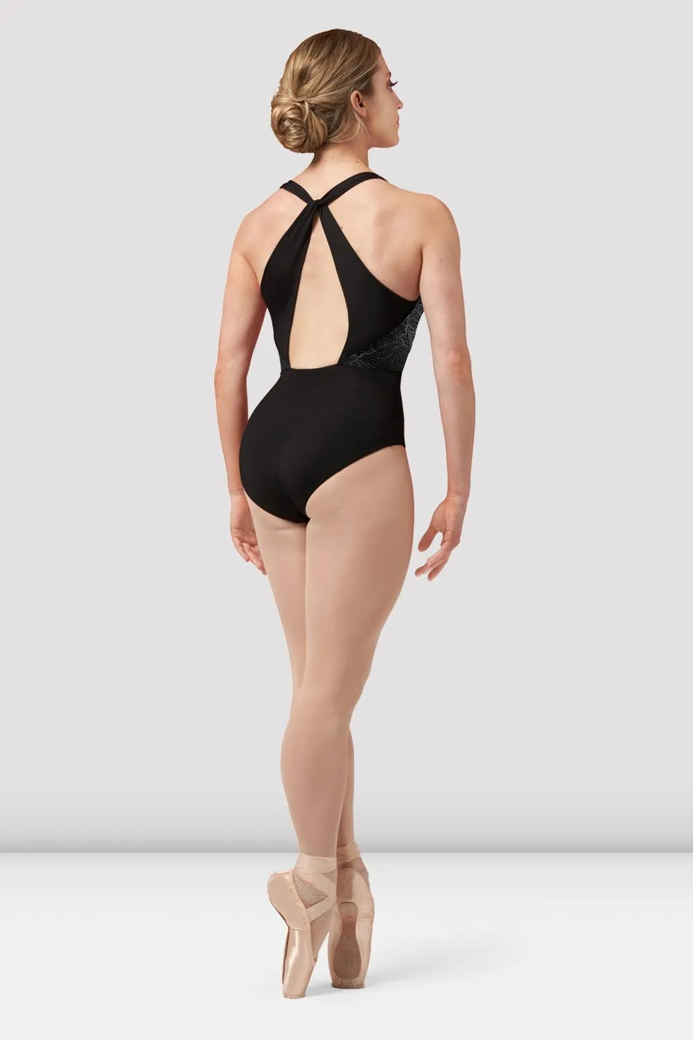 Ladies Amber Open Back Print Leotard