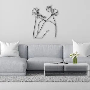 Ladies are Flowers Metal Wallart